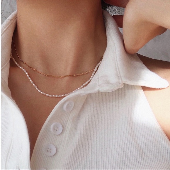 CLOSING SALE! ✨Irregular shaped Pearl Necklace - Picture 8 of 8